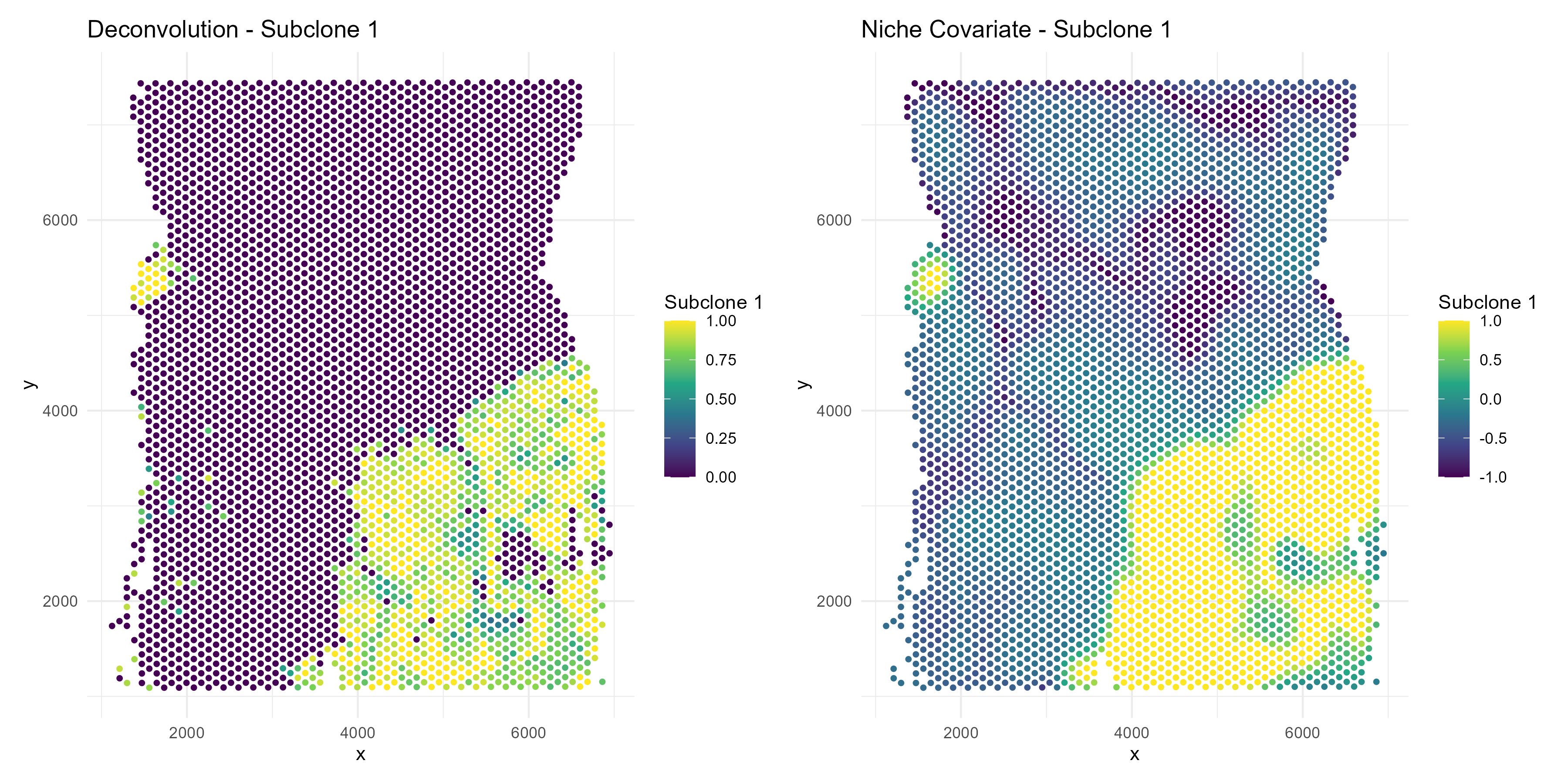 Tumor subclone map